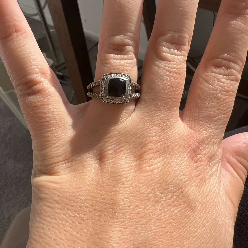David Yurman Black Onyx Ring - Size 6.5